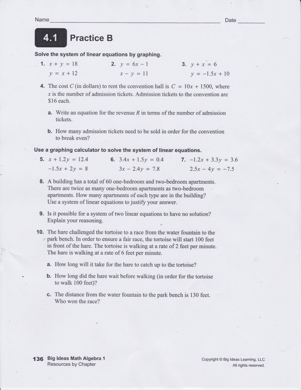 10.4 Practice B Geometry Answers Big Ideas Learning